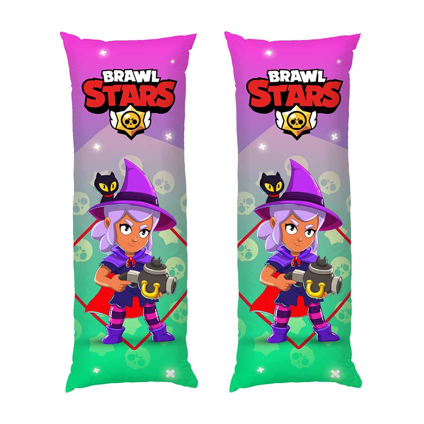 Подушка дакимакура Shelly Witch Brawl Stars габардин 180х60 см (112949-4)