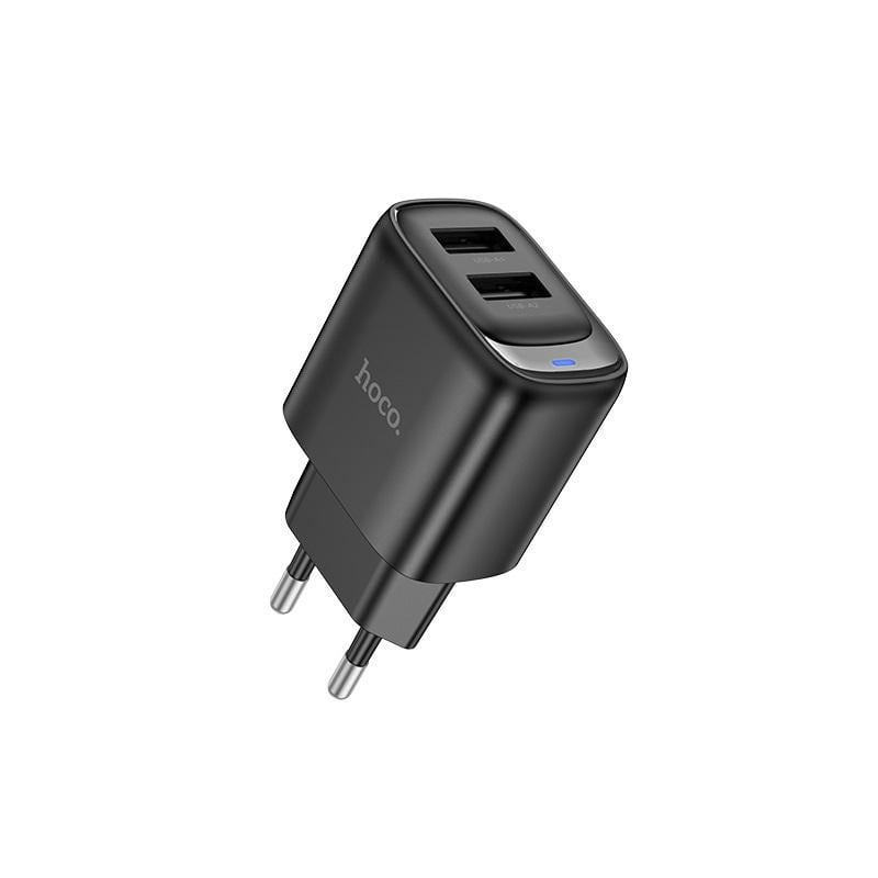 Зарядное устройство для телефона Hoco C141A Smart dual-port charger Black (24674)