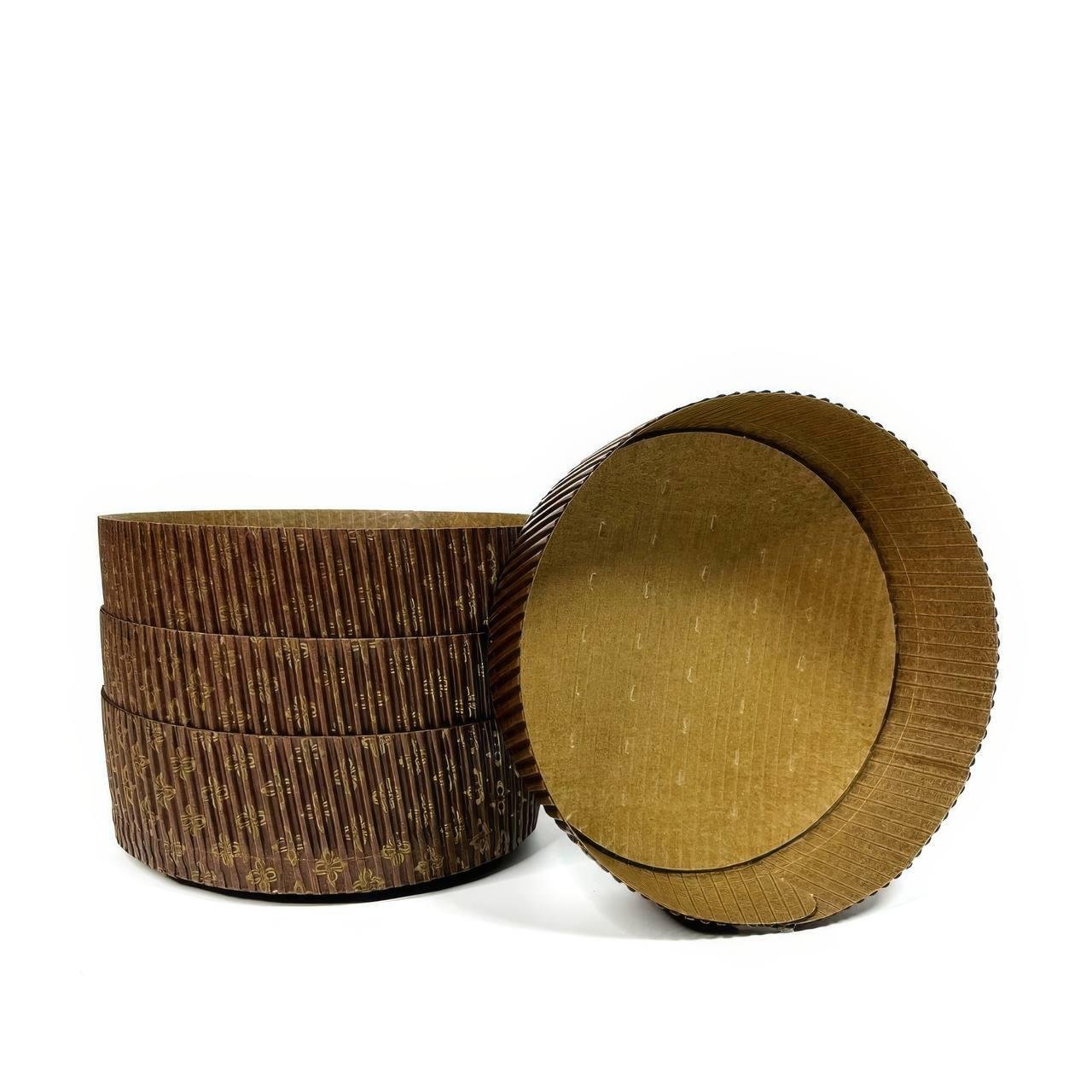 Форма для мини панеттона Good Baking с перфорацией 17 шт. 110х30 мм Темно-коричневый (P009) - фото 4