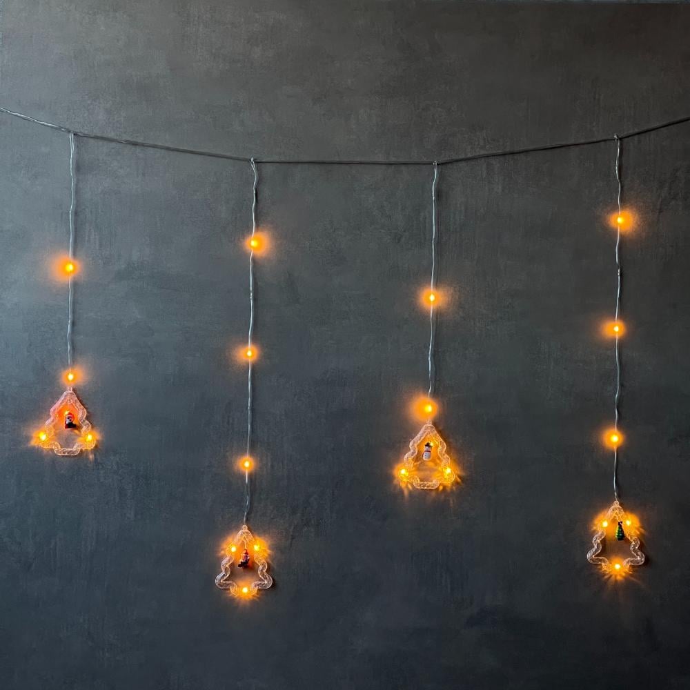 Гирлянда-штора сетевая Снеговики 110LED 3 м Желтый (29909177)