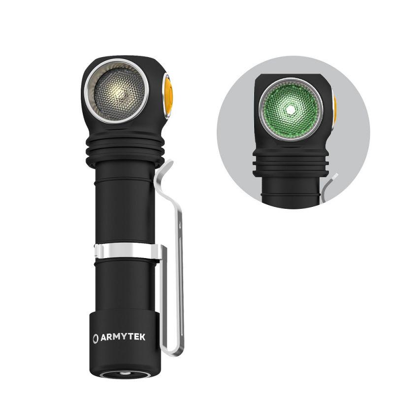 Фонарь налобный Armytek Wizard v4 C2 WG Magnet USB Теплый зеленый - фото 28