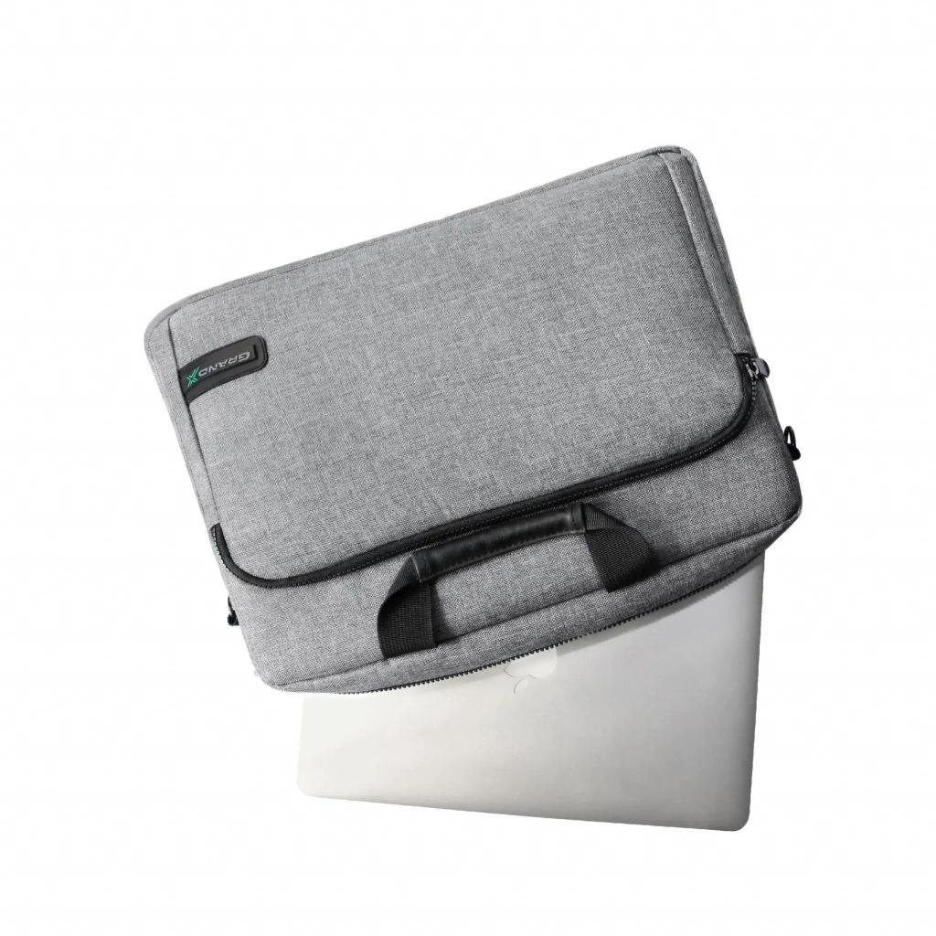 Сумка для ноутбука Grand-X SB-148 Soft Pocket 14'' Grey (SB-148G) - фото 4