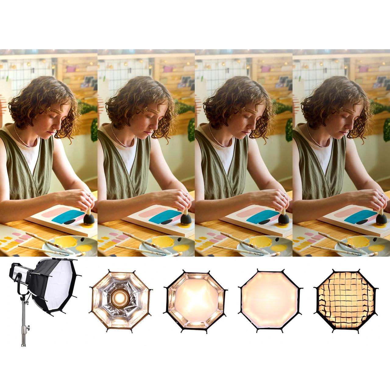 Софтбокс соты восьмиугольный Ulanzi AS-045 kr Bowens 45 см (2087120593) - фото 3 Софтбокс соты восьмиугольный Ulanzi AS-045 kr Bowens 45 см (2087120593) - фото 3