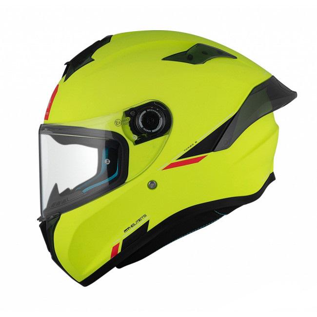 Мотошлем MT HELMETS Targo S Solid A3 ECE 22.06 L Matt Yellow (29889) - фото 2