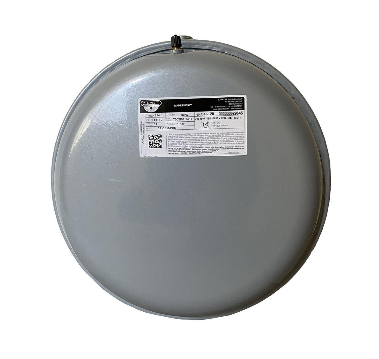 Бак Zilmet OEM-PRO для монтажа в котлы плоский 6 л 3 bar (000001446)