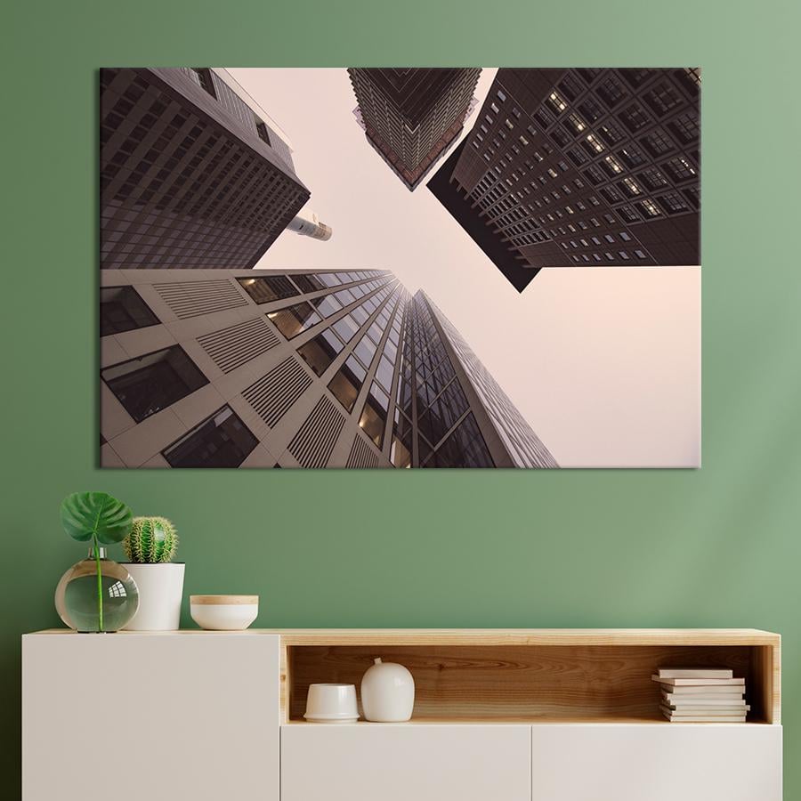 Картина город Архитектура Нью-Йорка 120x80 см (A668-1)