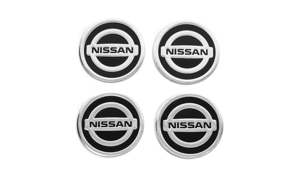 Наклейки на колпачки V1 для тюнинга Nissan 60 мм 4 шт. (117773)
