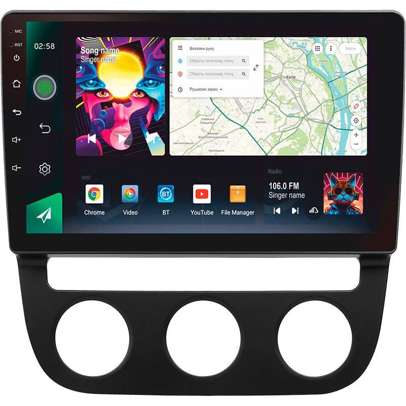 Магнитола штатная Sigma PRO 108128 2K 8/128 GB Volkswagen Jetta 5/Golf 5 2005-2010 B 10" (AR-79320)