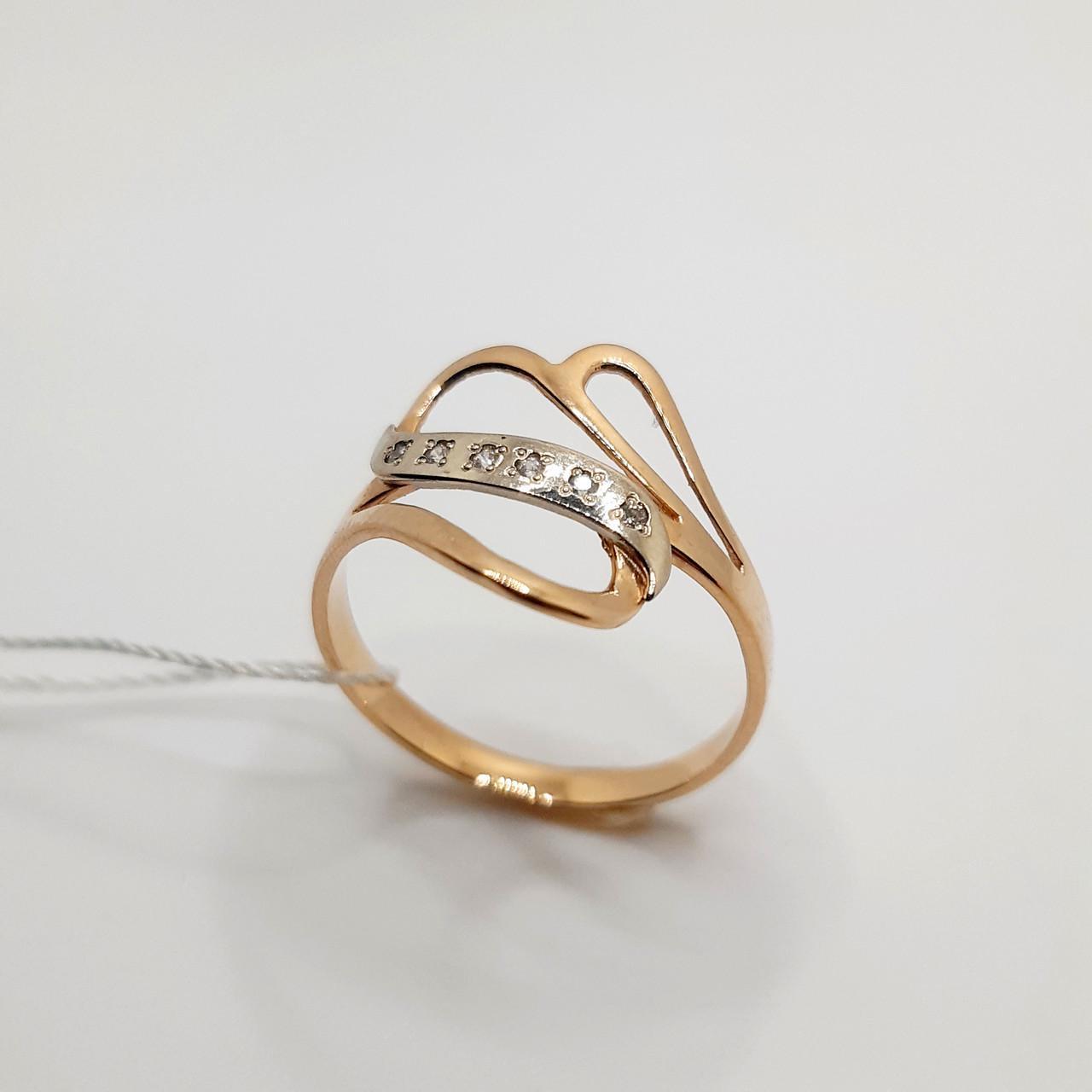 Каблучка золото 585° 1,53 г р. 17 (10047) - фото 2 Каблучка золото 585° 1,53 г р. 17 (10047) - фото 2