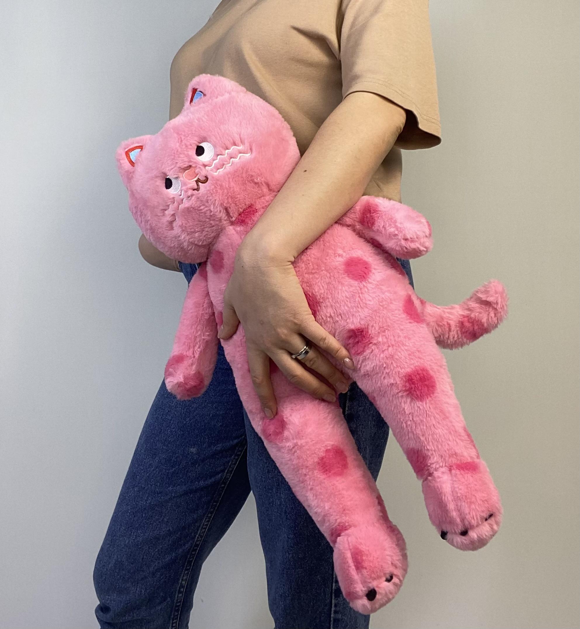 Мягкая игрушка Кот-Горох 55 см Розовый (E33152) - фото 6 Мягкая игрушка Кот-Горох 55 см Розовый (E33152) - фото 6