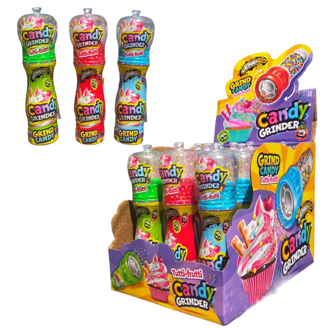 Драже фруктовое с игрушкой Johny Bee Candy Grinder Мельница с конфетами 12 шт. (00000006166)
