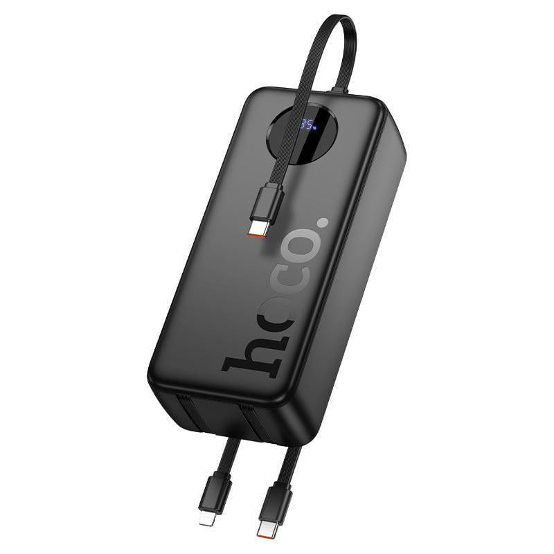 Повербанк Hoco j132B Sabio 30000 mAh со встроенным черным кабелем (2884389340)