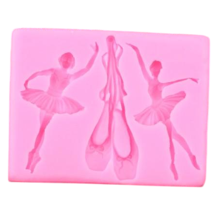 Молд силиконовый Балерины и пуанты 105x82 мм Розовый (40884) Молд силиконовый Балерины и пуанты 105x82 мм Розовый (40884)