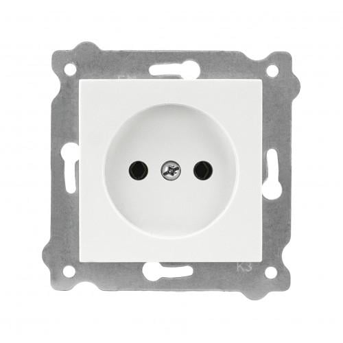 Механизм розетки врезной EXEN Белый