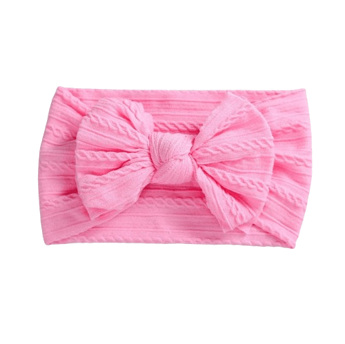 Афробант-пов'язка на голову №8 Бантик Рожевий (131243)
