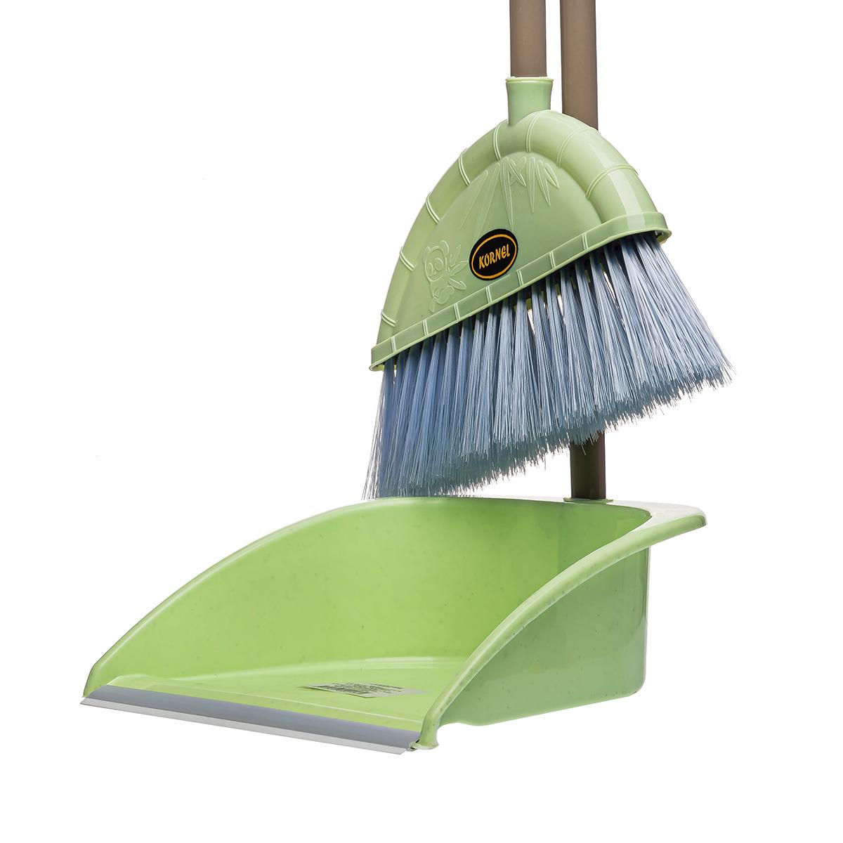 Совок зі щіткою Kornel Ледащо KL-15 80х85 см Зелений - фото 2 Совок зі щіткою Kornel Ледащо KL-15 80х85 см Зелений - фото 2