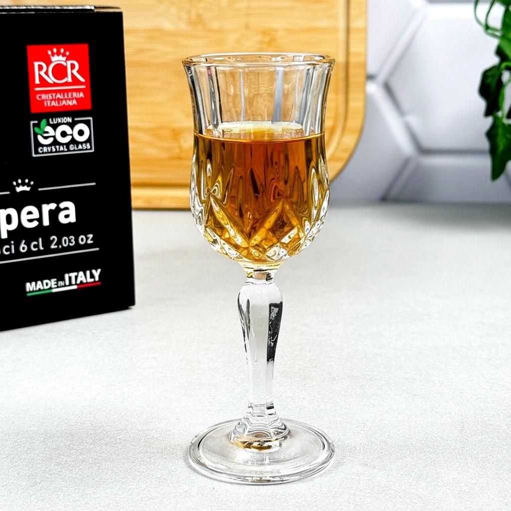 Набір чарок RCR Opera 60 мл 6 шт кришталеве скло 25608020306