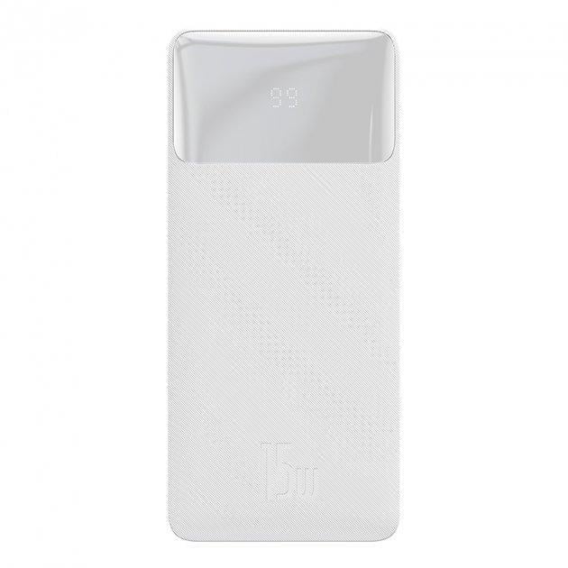Батарея портативная Baseus Bipow Digital Display PPDML-J02 20000 mAh 15W White