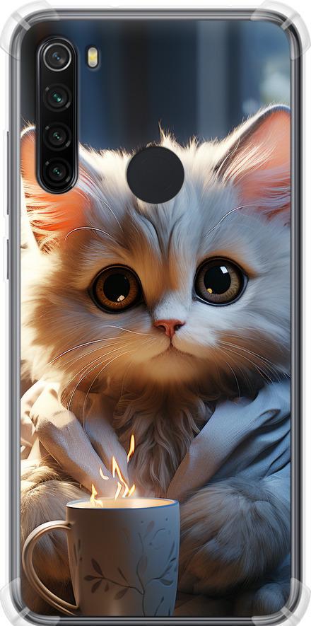 Чехол на Xiaomi Redmi Note 8 White cat (5646sp-1787-42517)