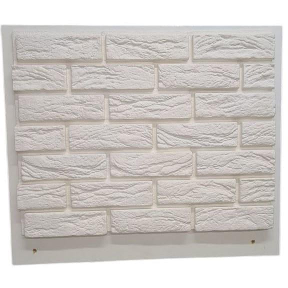 Декоративна плитка гіпсова Париж зі швом 220х75х20 мм Білий (30832884)