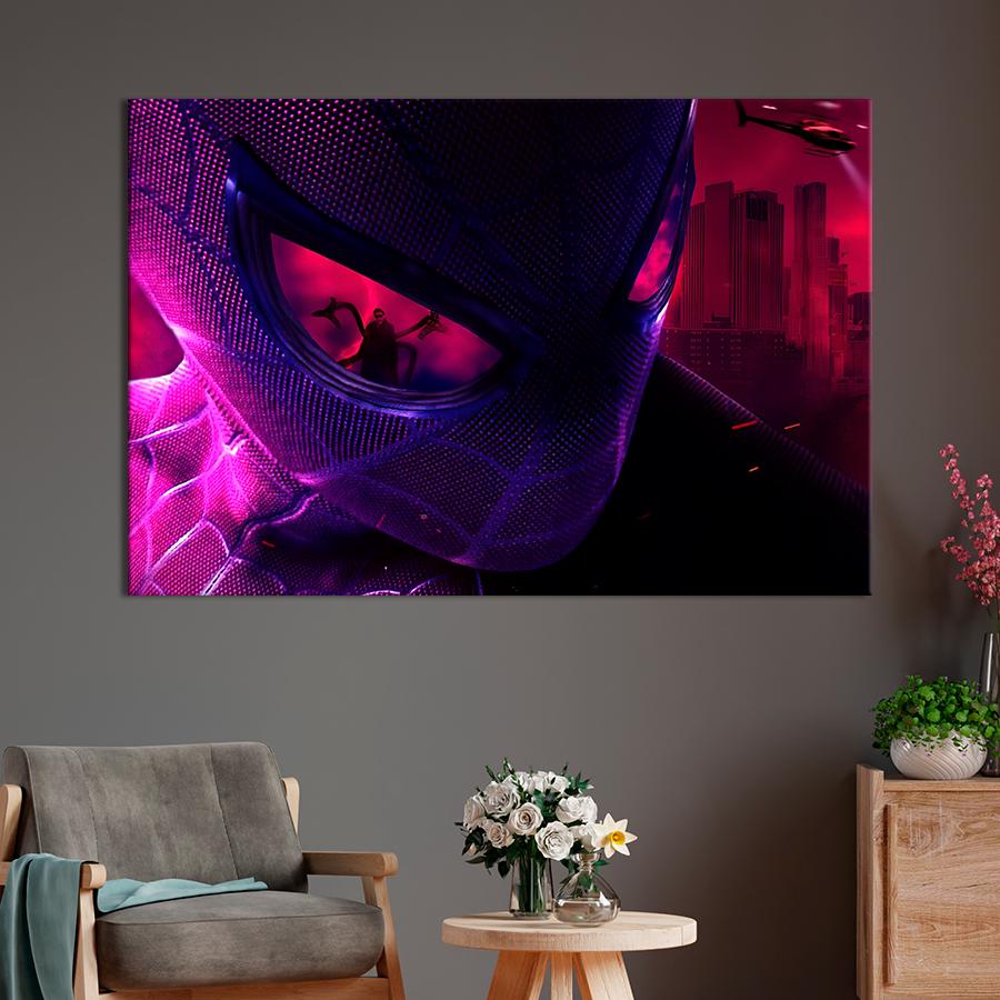 Настенний декор Человек-паук против Доктора Осьминога 80x54 см (A93-1)