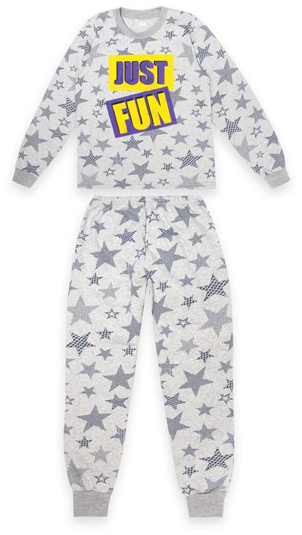 Пижама детская Gabbi PGM-22-2-10 Fun хлопковая 128 см Светло-серый (1748408252)