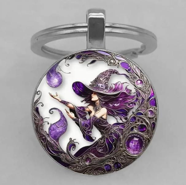 Брелок для ключей Ведьма 3х6 см (EG0052)