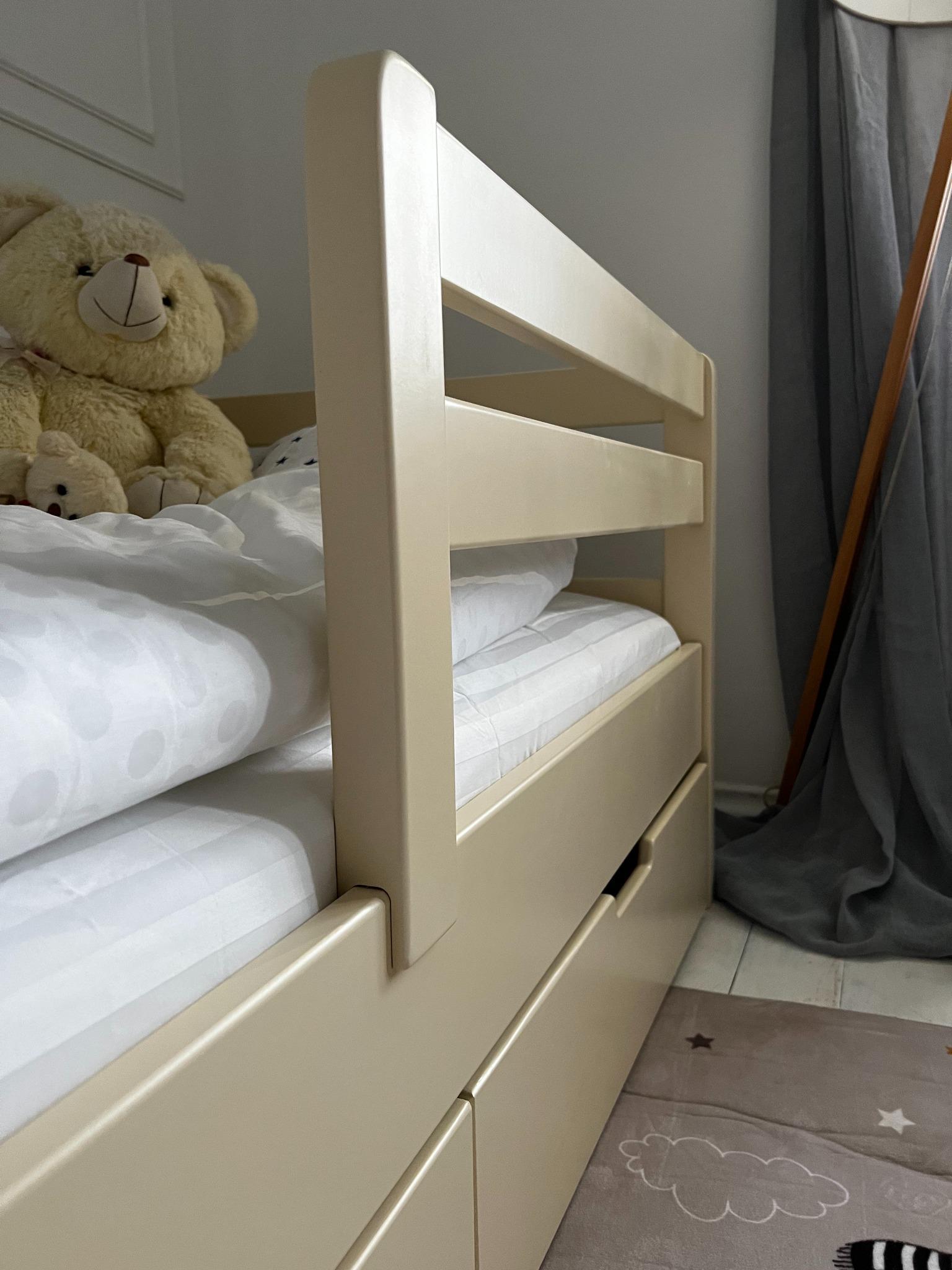 Ліжко підліткове Goydalka Aurora з шухлядою 190x80 см Слонова кістка - фото 6 Ліжко підліткове Goydalka Aurora з шухлядою 190x80 см Слонова кістка - фото 6