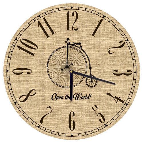 Часы настенные круглые Presentville Велосипед 36 см (CHR O 15M081)