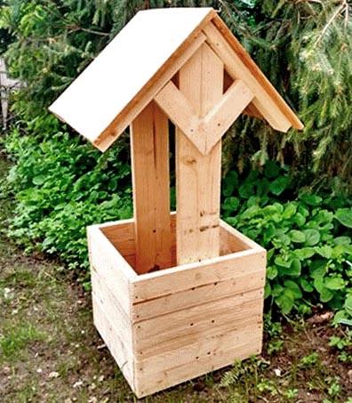 Колодец декоративный из дерева Клонбрук Бланже (КОС-001201) Колодец декоративный из дерева Клонбрук Бланже (КОС-001201)