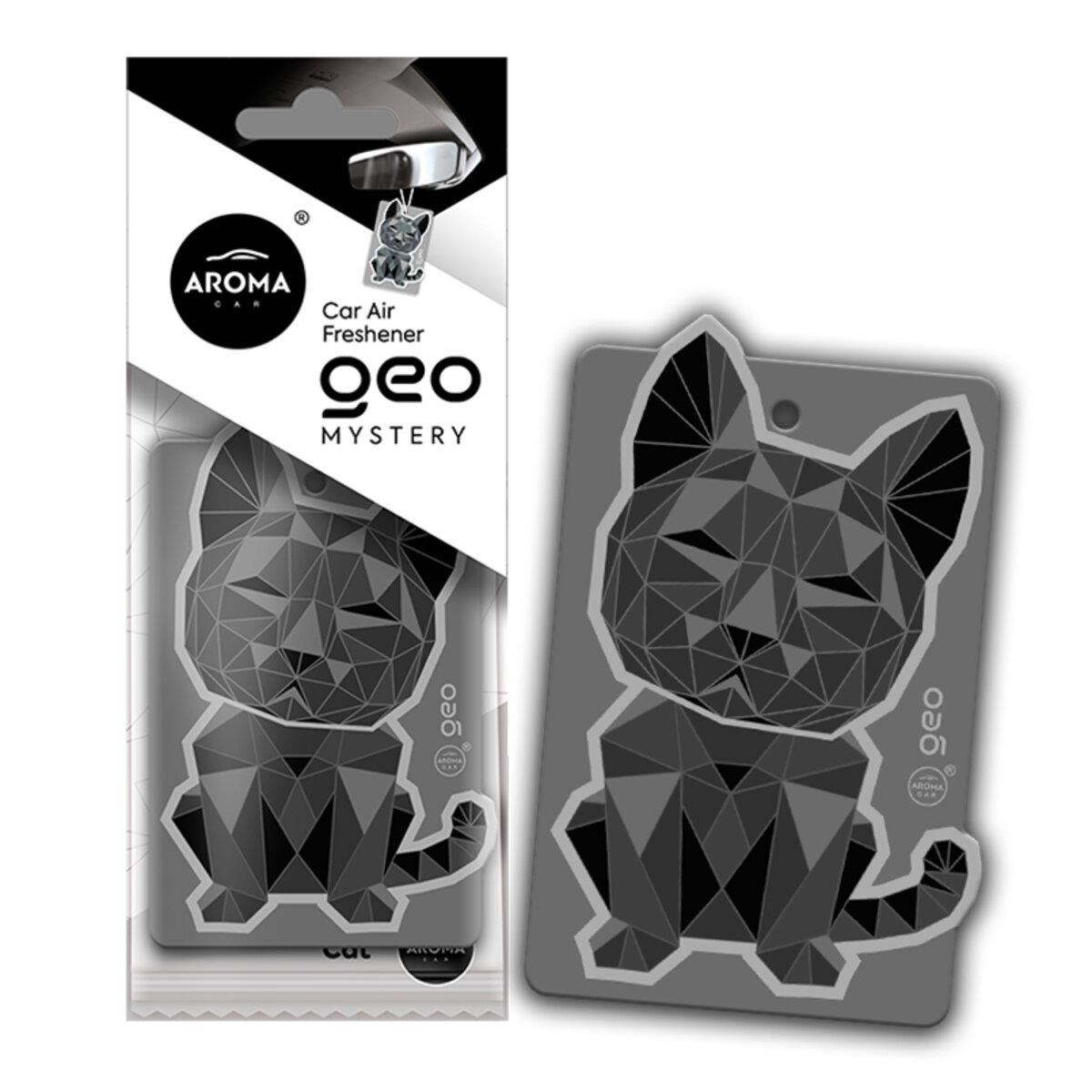 Ароматизатор Aroma Car Cellulose Geo Cat - Black Mystery