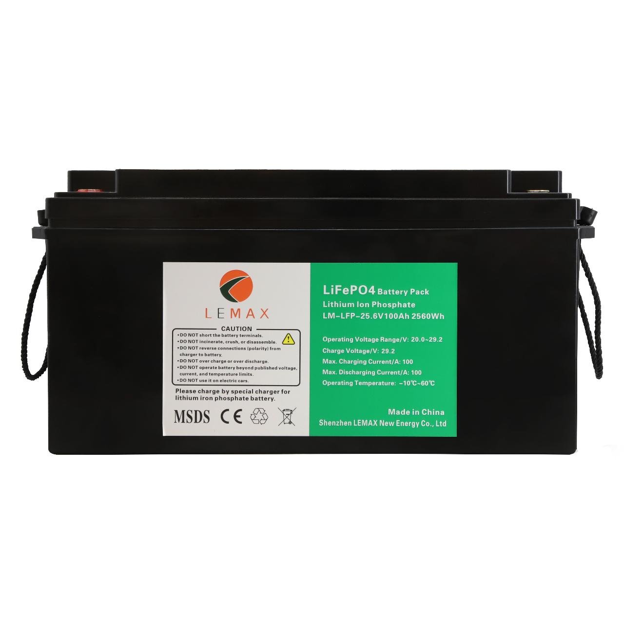 Акумулятор Lemax LM-LFP LiFePO4 з BMS 25,6 V 100 Ah (1311)