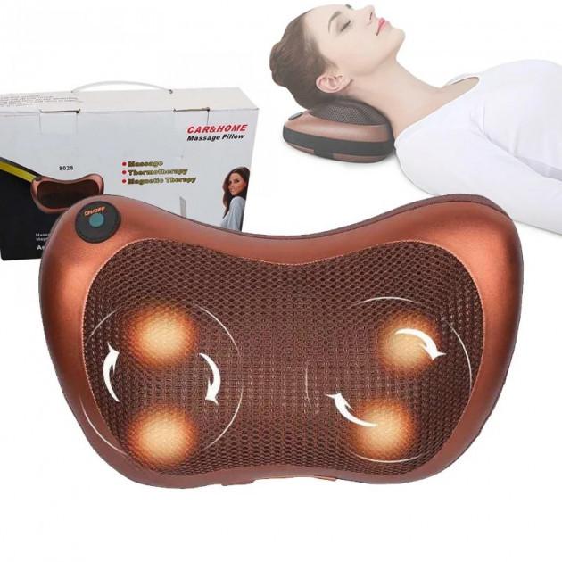 Массажная подушка с подогревом для спины и шеи Massage pillow (GHM 8028) - фото 4