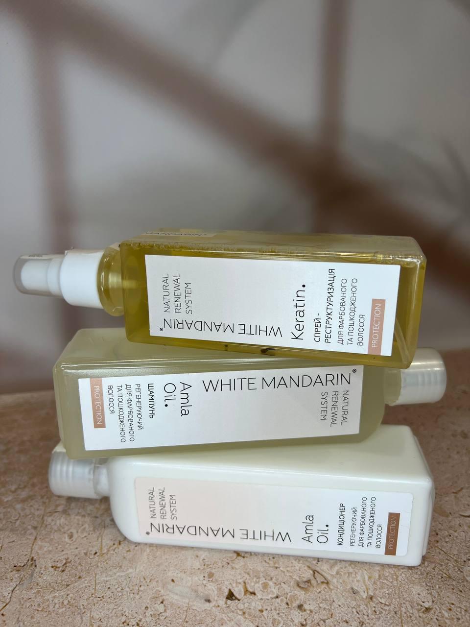 Шампунь регенеруючий безсульфатний для фарбованого та пошкодженого волосся White Mandarin PROTECTION 250 мл (1838395562) - фото 4 Шампунь регенеруючий безсульфатний для фарбованого та пошкодженого волосся White Mandarin PROTECTION 250 мл (1838395562) - фото 4
