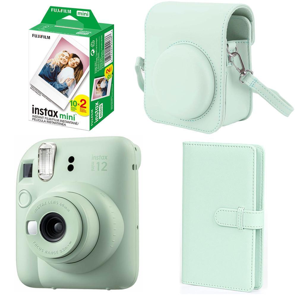 Подарочный набор Fujifilm Instax Mini 12 фотобумага 20 шт./чехол/фотоальбом 108 фото Зеленый