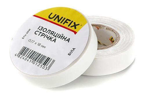 Изолента Unifix 170 мкм 18 мм 25 м 1 шт. Белый