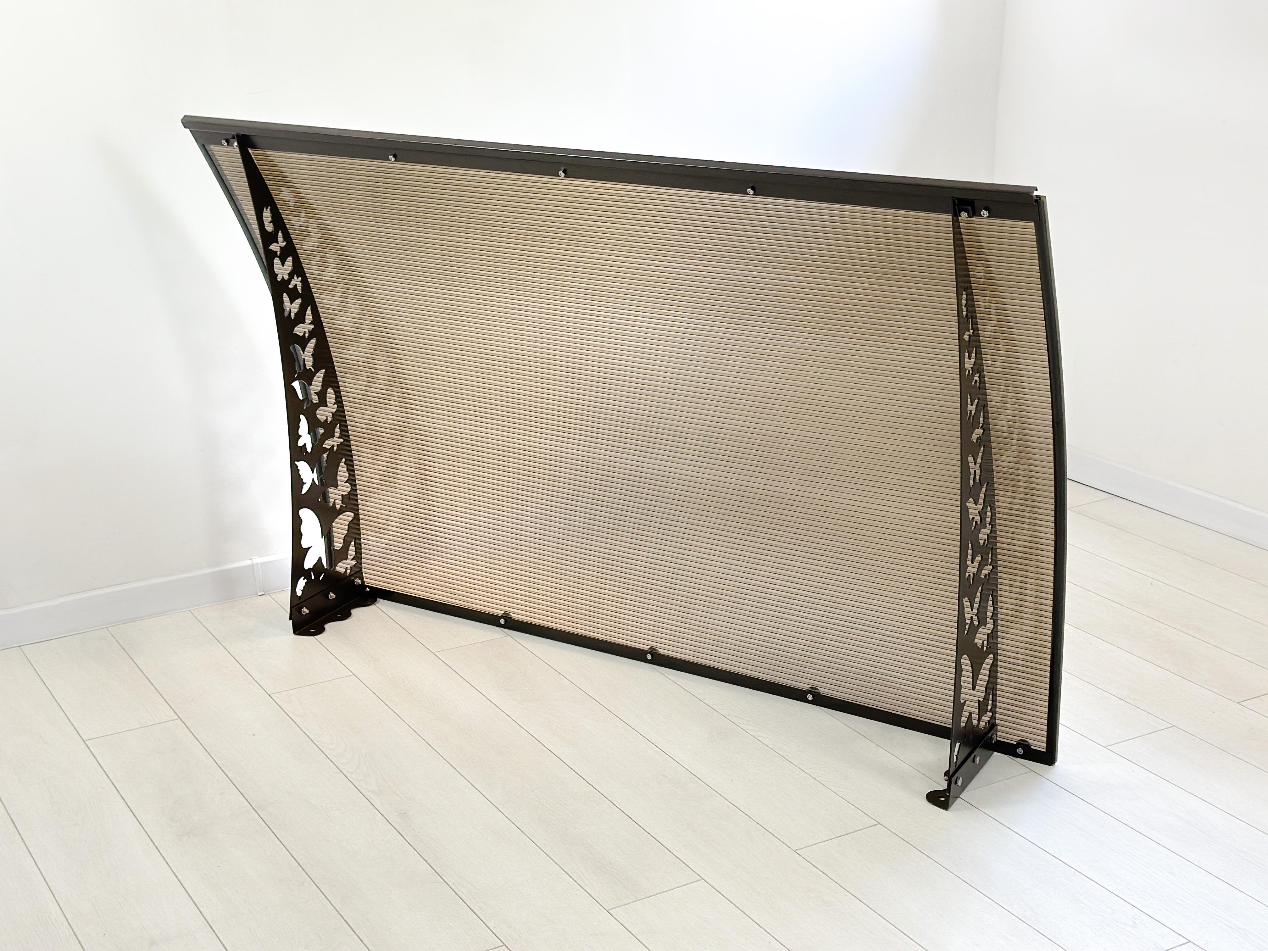 Навес-козырек Бабочки сотовый поликарбонат 6 мм 150х80 см (370225L) - фото 5