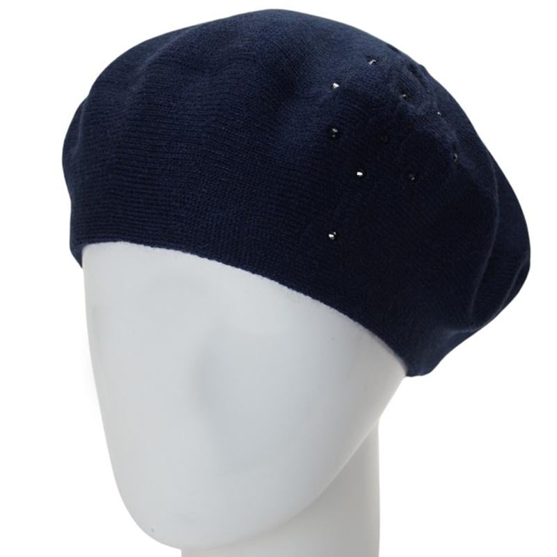 Берет жіночий Lirus ЛЕРА підвійний тонкого в'язання з візерунком one size Синій (282706) - фото 1 Берет жіночий Lirus ЛЕРА підвійний тонкого в'язання з візерунком one size Синій (282706) - фото 1