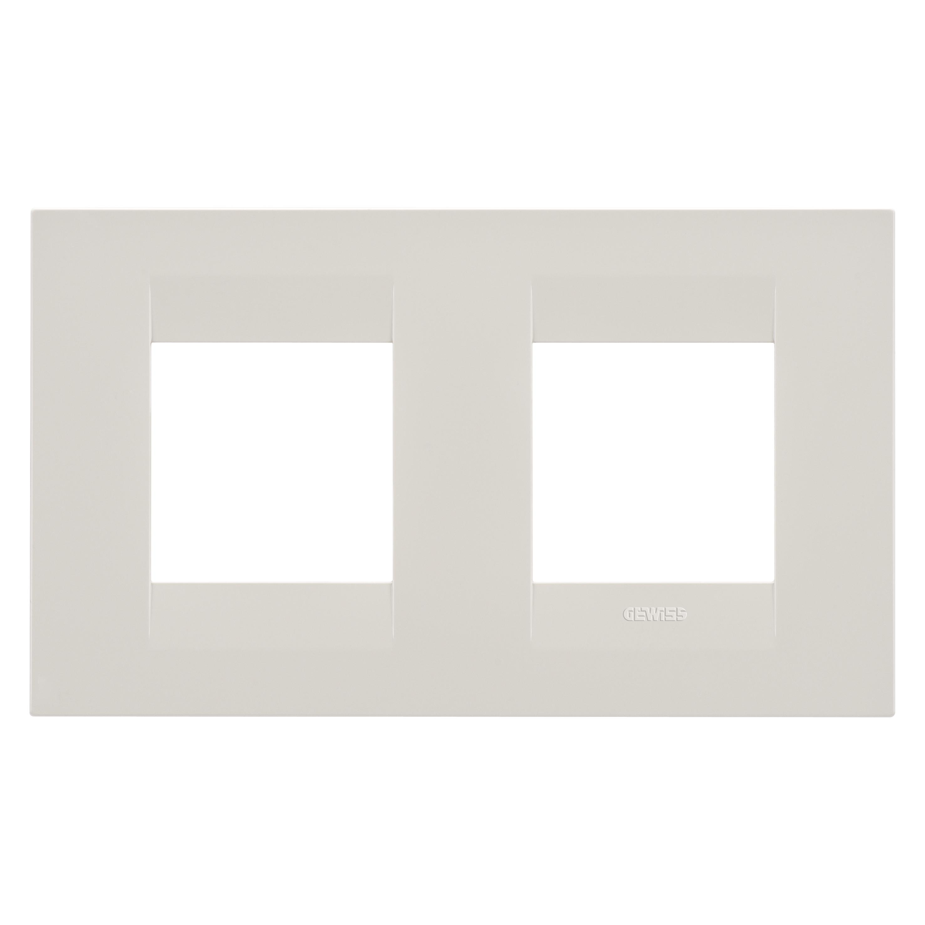 Рамка двухместная Gewiss Chorusmart GEO горизонтальная технополимер Слоновая кость (GW16423TI)