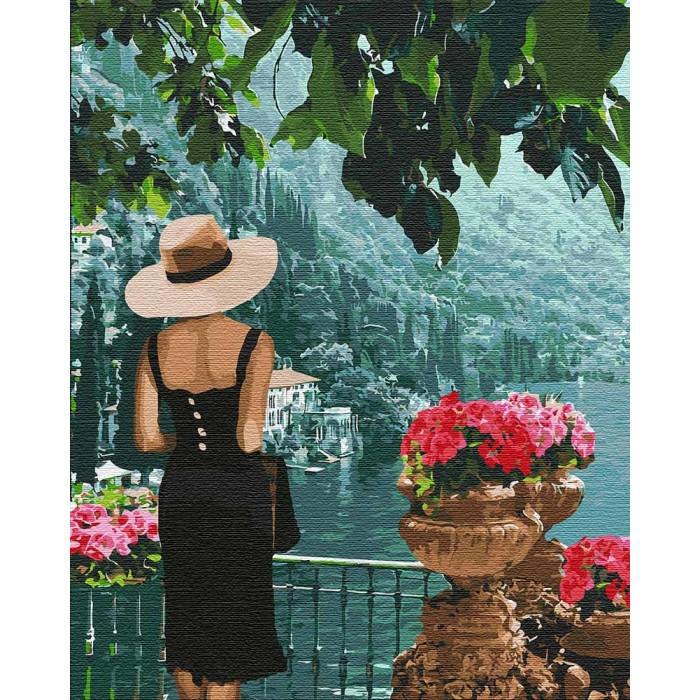 Картина по номерам Идейка "Таинственная незнакомка" 40х50 см (KH4745)