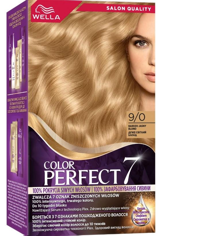 Крем-фарба для волосся WELLA Color Perfect 9/0 Дуже світлий блонд (4064666598406)