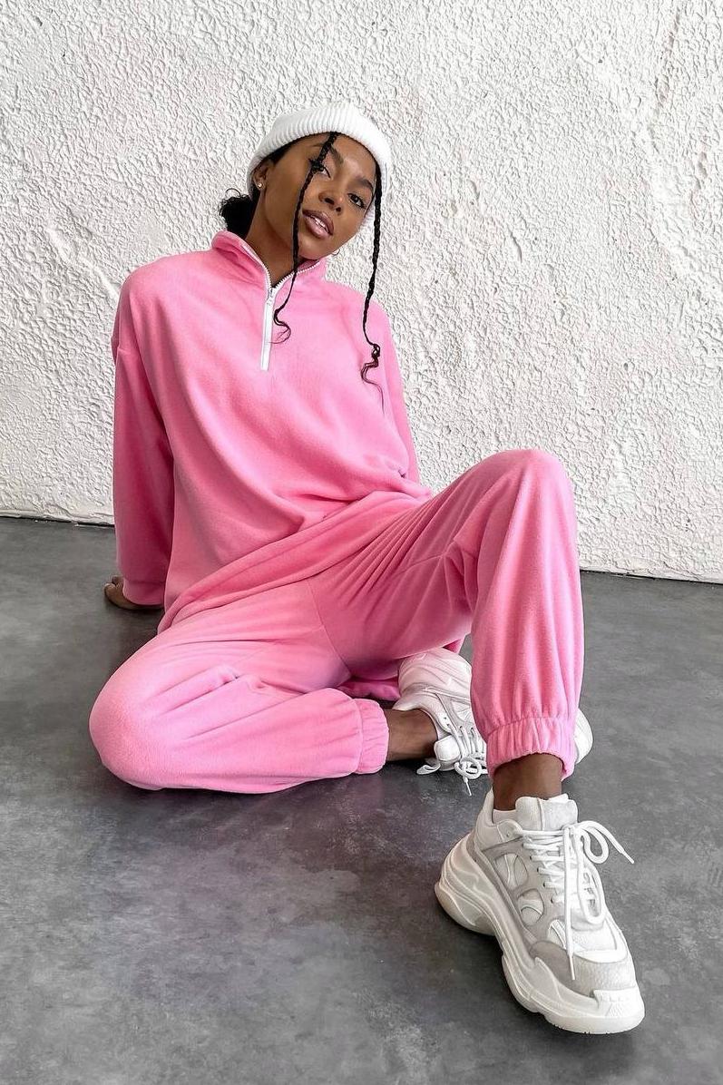 Костюм женский р. 42-46 Розовый (190729) - фото 2 Костюм женский р. 42-46 Розовый (190729) - фото 2