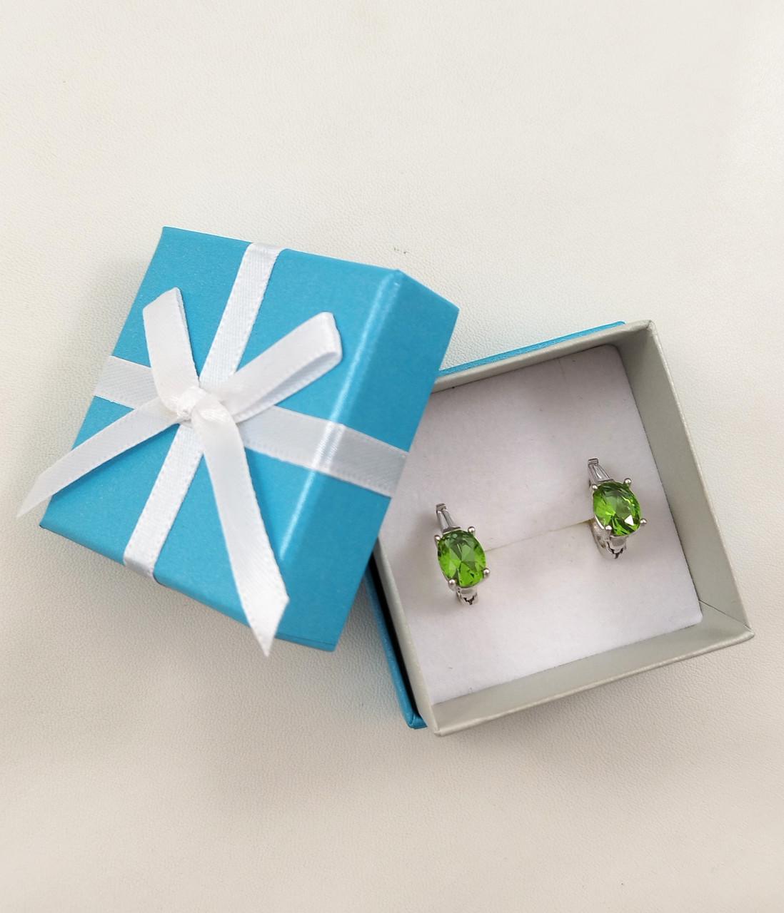 Сережки срібні з султанітом (С1004-слт)