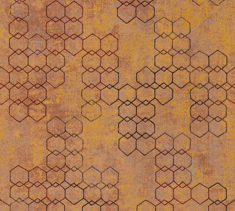 Виниловые обои на флизелиновой основе A.S.Creation New Walls 37424-3 Рыжий
