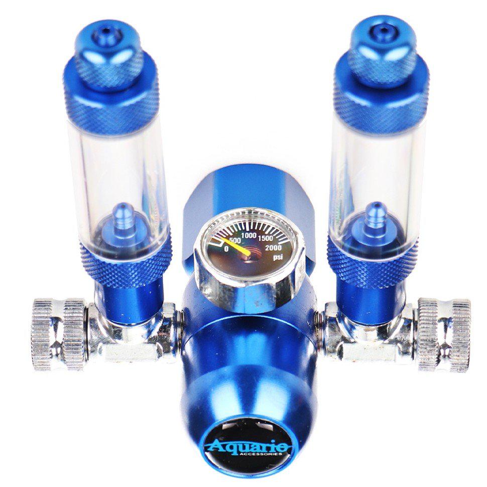 Редуктор CO2 Aquario Blue Twin Standard на два выхода (12653386) - фото 3