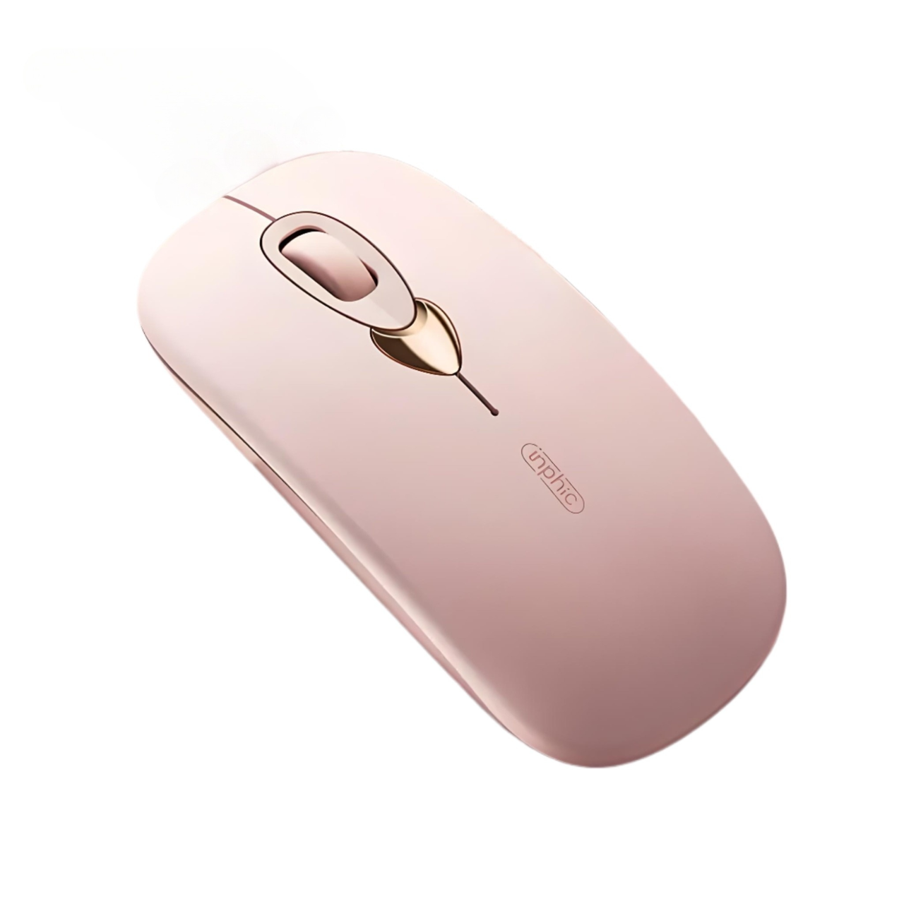 Комп'ютерна мишка INPHIC Q8 бездротова з Bluetooth підключенням та 2400 DPI Milk tea (2254686024)