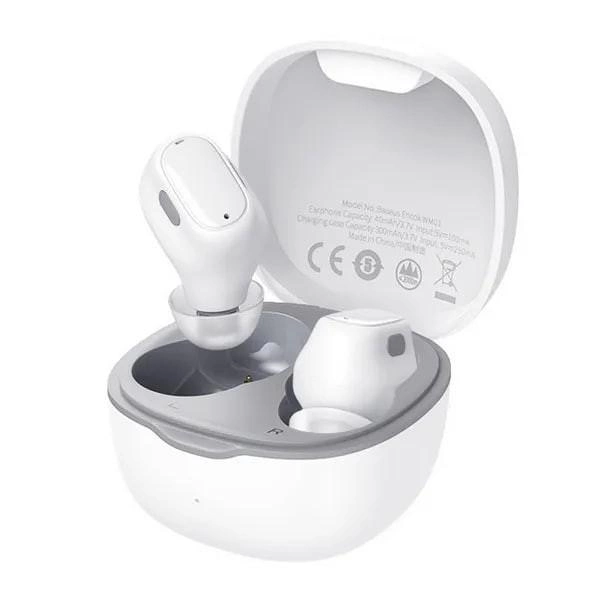 Навушники бездротові Baseus Encok True Wireless Earphones WM01 TWS Bluetooth White (401240421) - фото 4