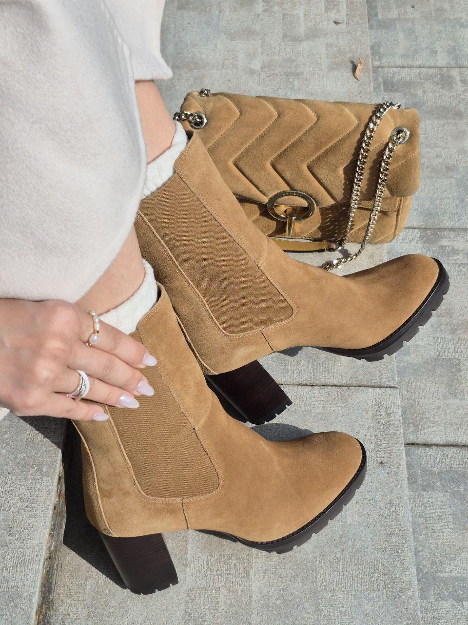 Черевики жіночі What For Taya замша зі шкіри корови р. 41 Brown