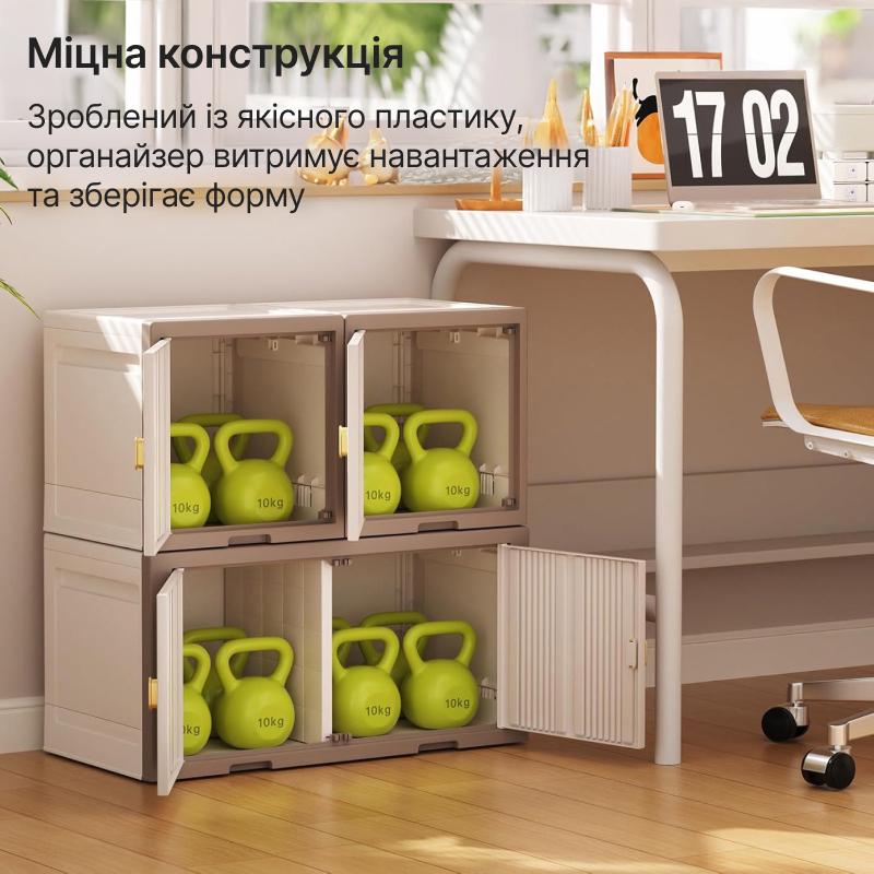 Органайзер для зберігання речей у шафу TidyR пластиковий прямокутний 65 л (T-HE062) - фото 6