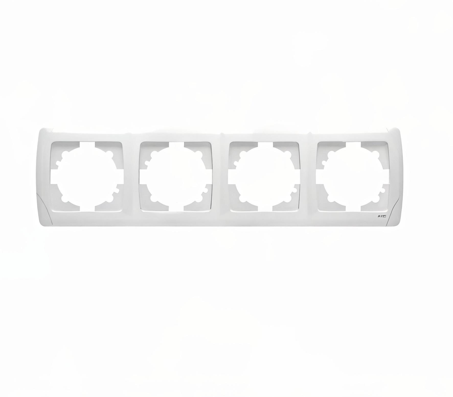 Рамка чотирна горизонтальна Carmen Білий Рамка чотирна горизонтальна Carmen Білий